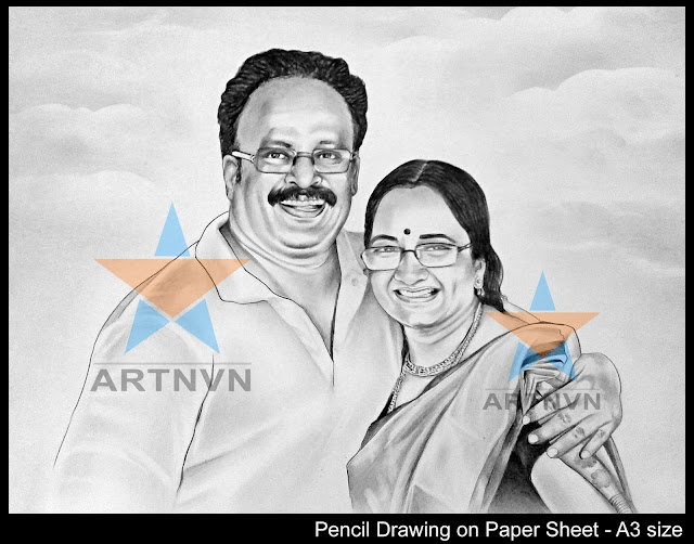 Top Best Professional Photo Portrait Pencil Drawing Graphite Charcoal Sketch Artist in Hyderabad Telangana INDIA