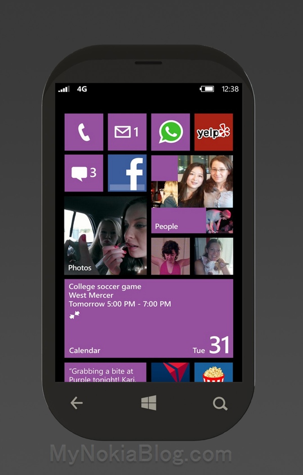 Nokia Lumia 720 â Magnesium Wrapped Pebble Look