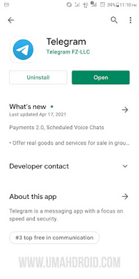 Install Telegram Terbaru dari Play Store