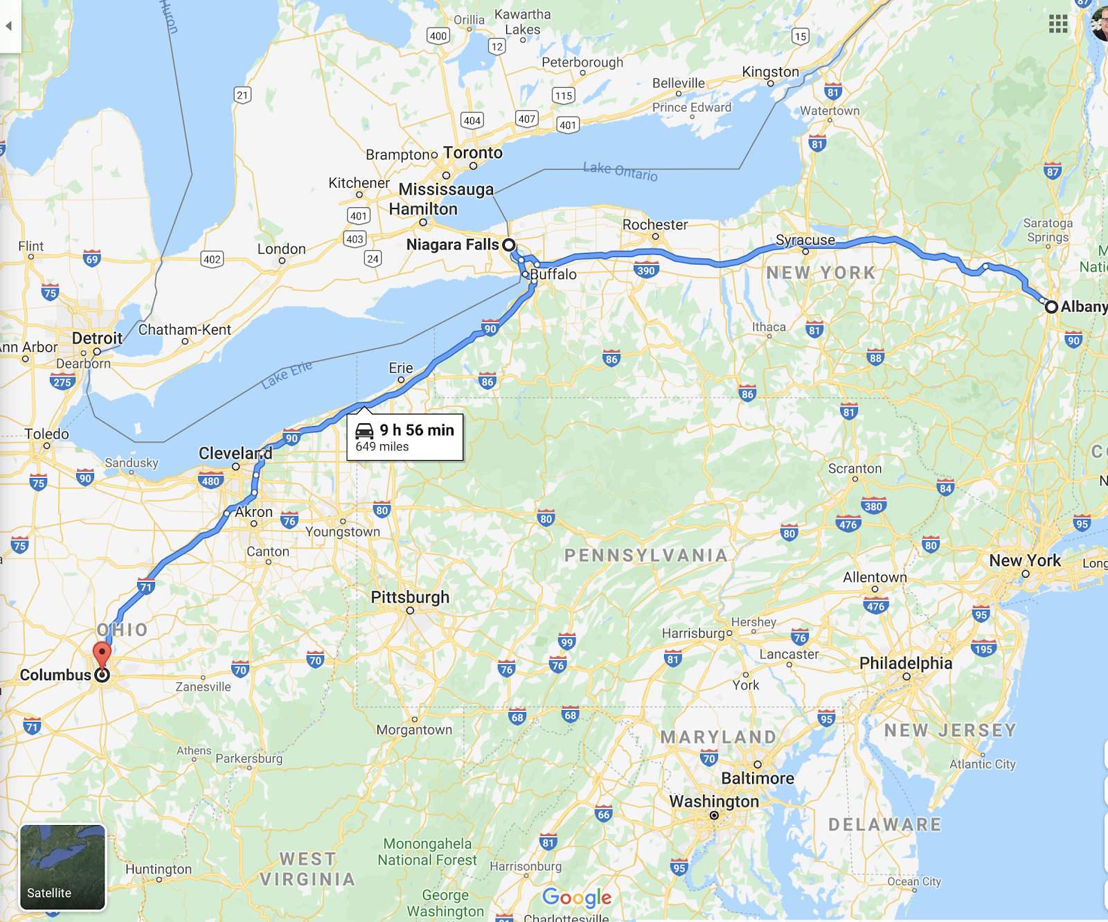 Blog Mark Blog Day 2 Visiting Niagara Falls and On to Columbus