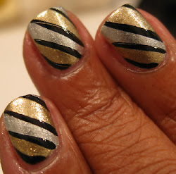 gold nail silver tutorial thanks reading