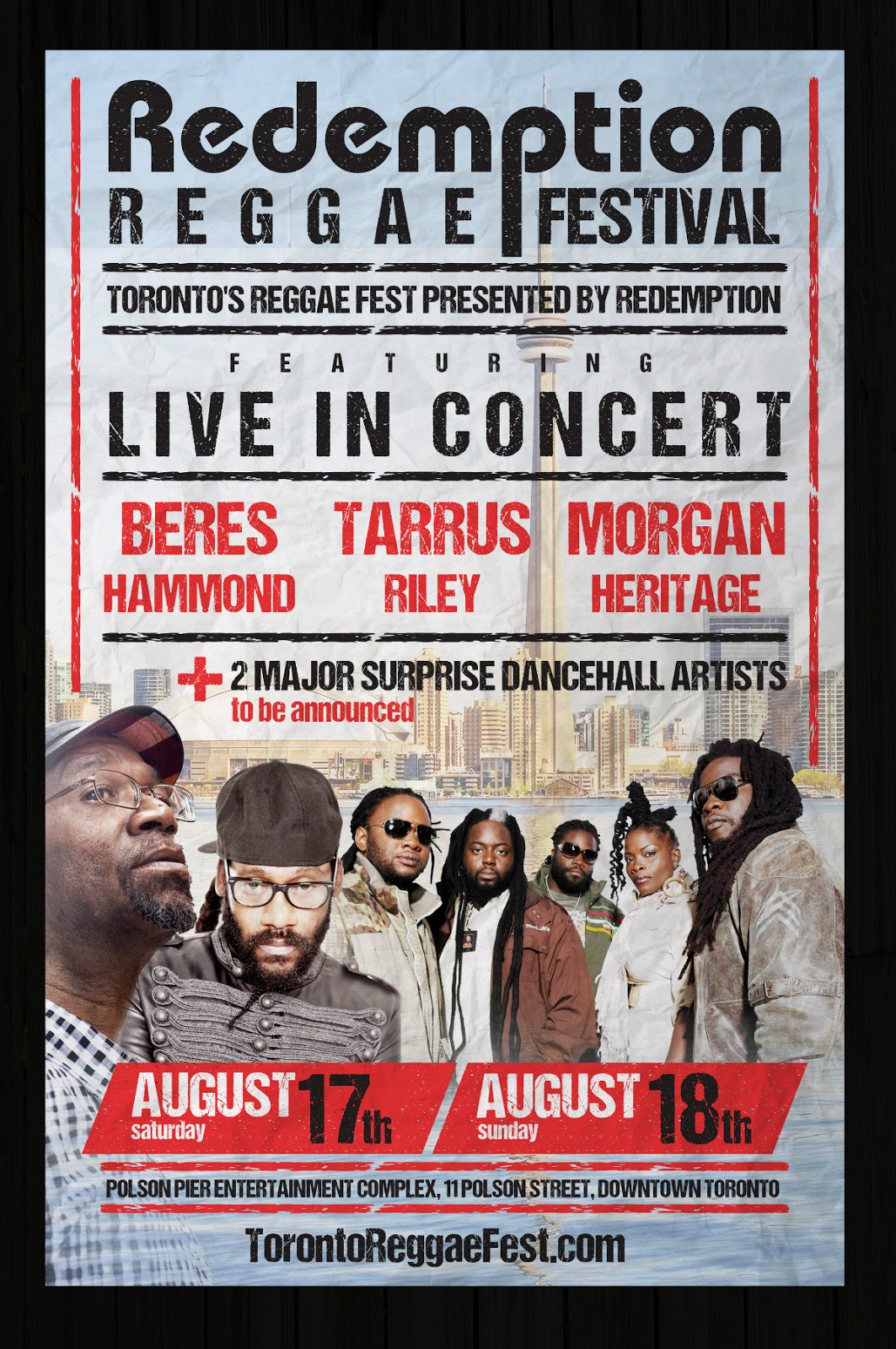 C.A. Confidential Redemption Reggae Festival Polson Pier, Toronto