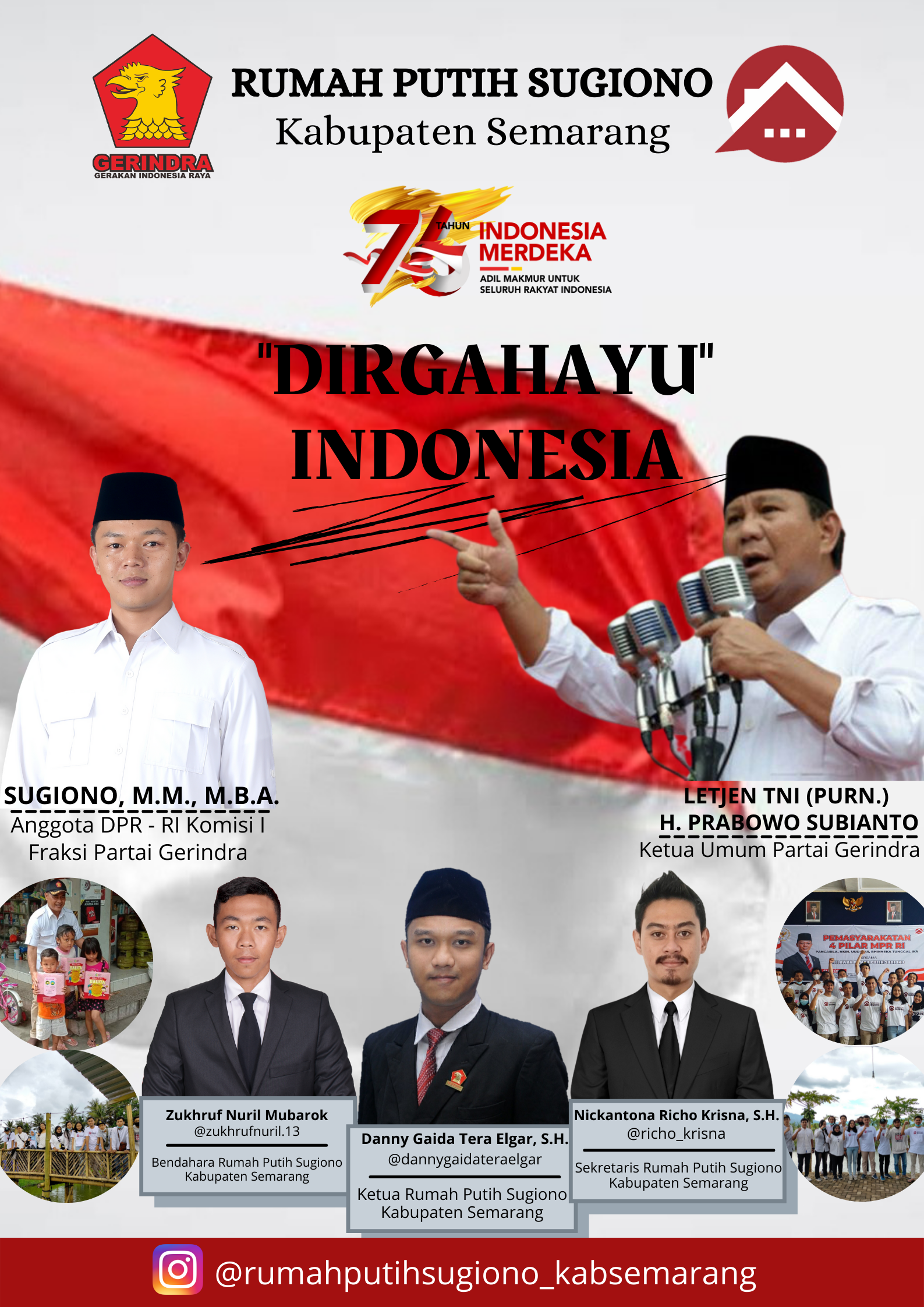 Kader Muda Partai Gerindra Kabupaten Semarang, Provinsi Jawa Tengah.