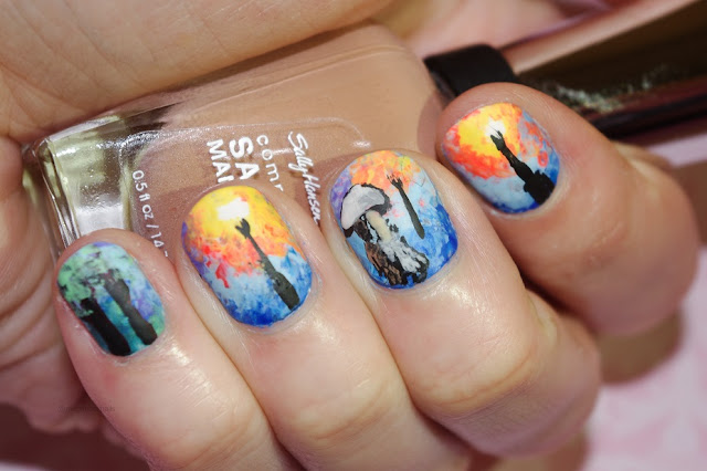 art inspired nails leonid afremov image