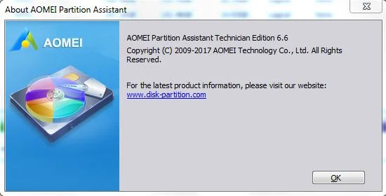 Aomei Partition Assistant Technician 6.6 serial