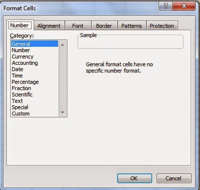 Format Menu MS Excel