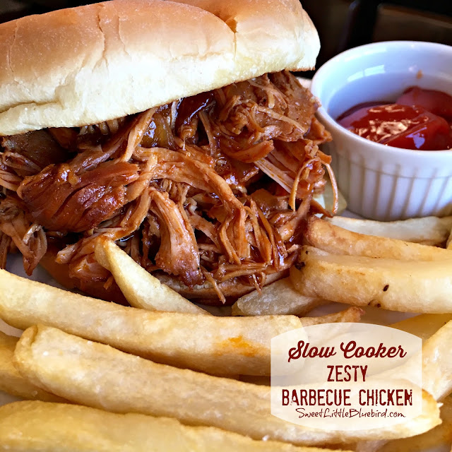 Sweet Little Bluebird Slow Cooker Zesty Barbecue Chicken