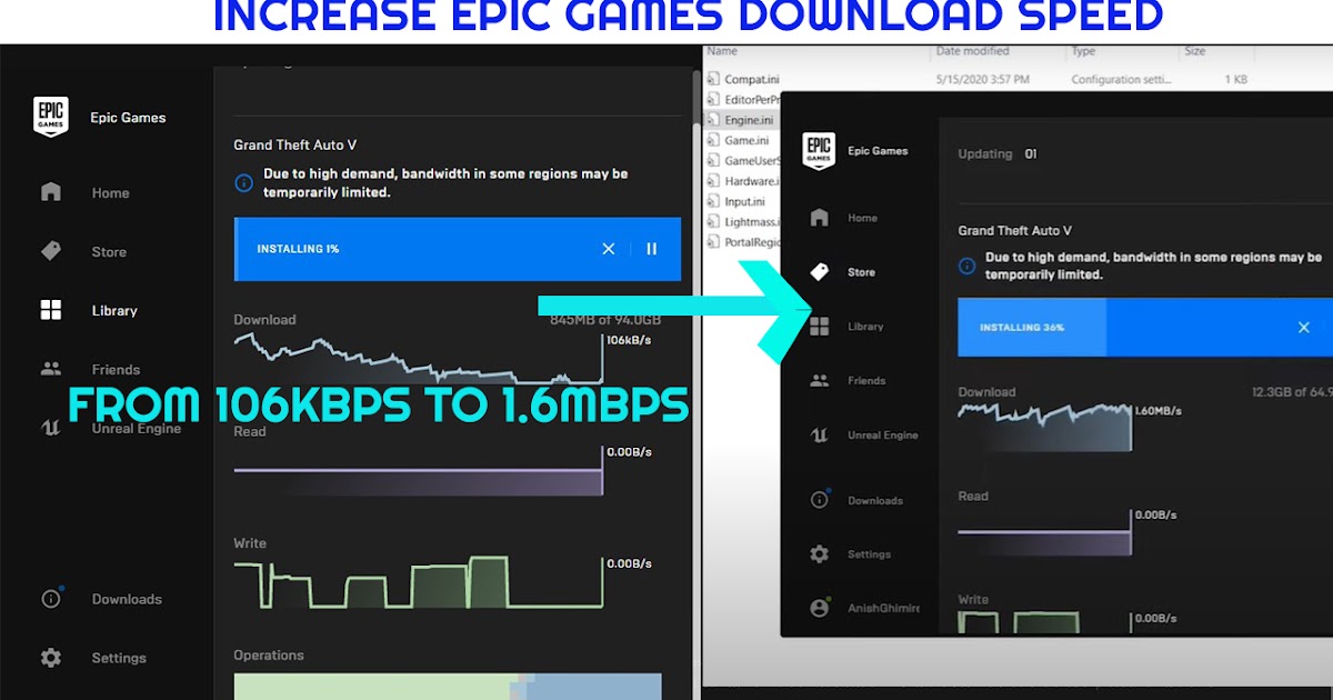 Increase download speed in Epic Games Launcher - 100% WORKING