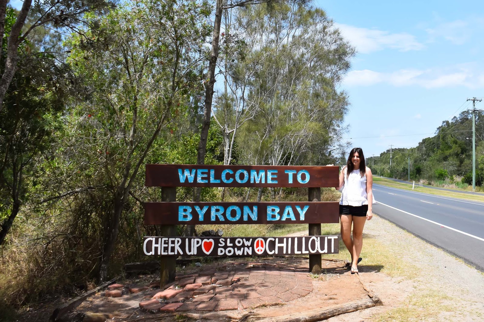 welcome to byron bay sign