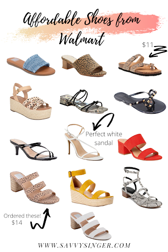 Affordable Walmart Shoes | The Savvy Singer