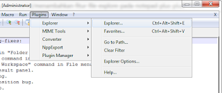 Adding File Explore inside Notepad++ Editor | Few Solution