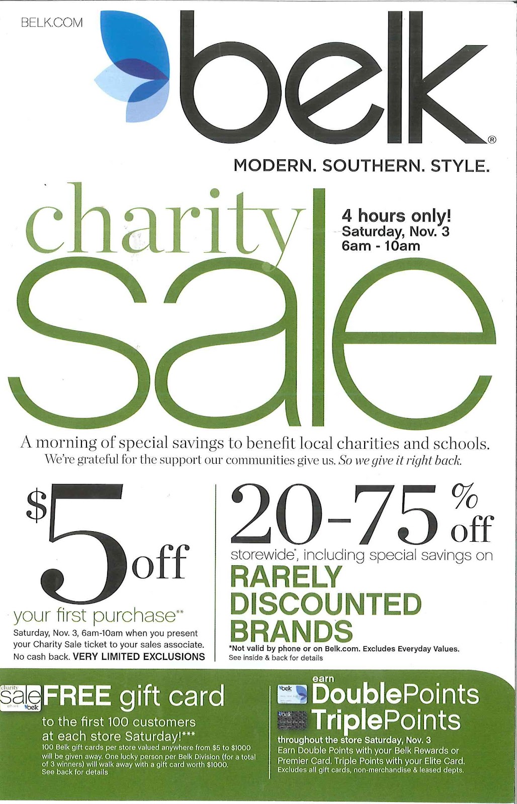 Blissful Pumpkin Lunch and Belk Charity Sale