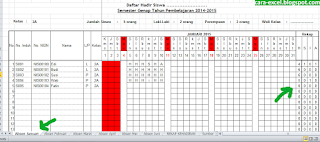 Cara Membuat Absensi di Excel Cara Membuat Absensi karyawan di Excel