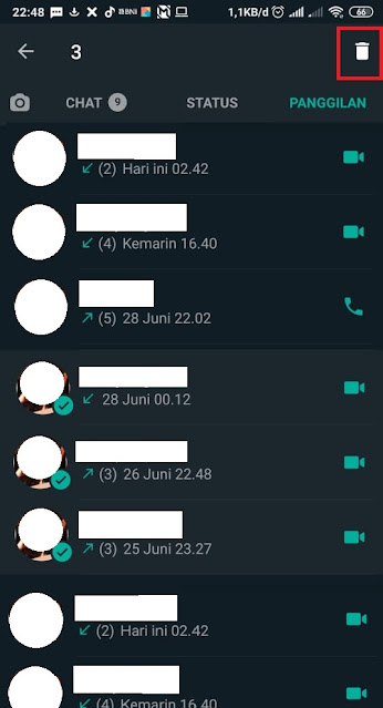 Cara Menghapus Log Panggilan Whatsapp 2