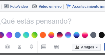 Tus estados en Facebook, ahora con color