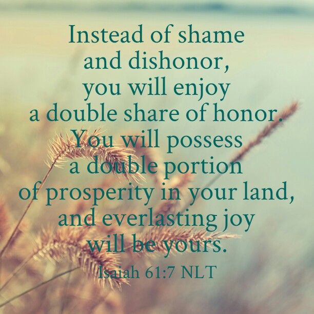 Prayer Pointers: Isaiah 61:7 - Season of Double Honour