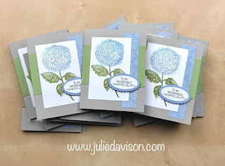 Stampin' Up! Sneak Peek: Hydrangea Hill Suite ~ Hydrangea Haven Card ~ Stampin' Creative Blog Hope: Celebrations ~ www.juliedavison.com #stampinup