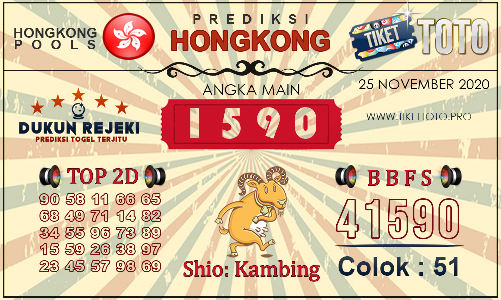 Prediksi Togel HONGKONG TIKETTOTO 25 NOVEMBER 2020
