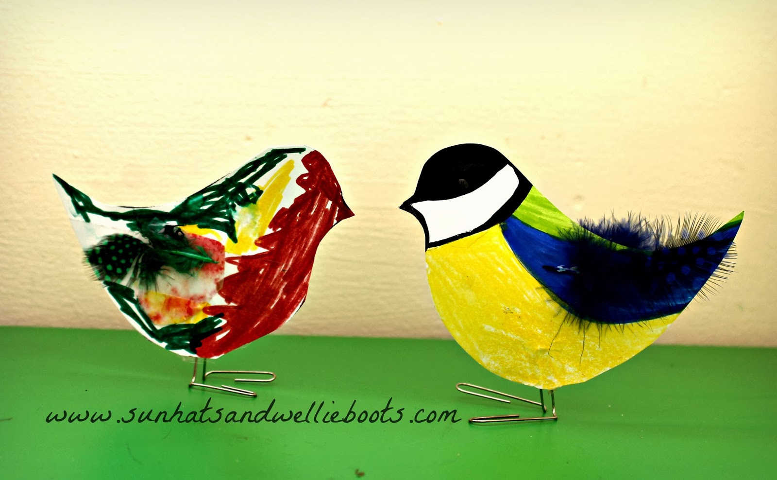 Sun Hats & Wellie Boots Paperclip Birds