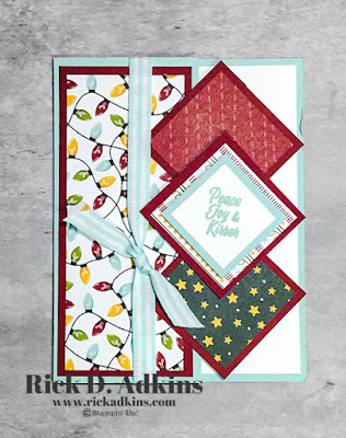 Rick's October 2021 Online Crafty Workshop showcasing four different card designs!  Sweet Little Stockings Christmas Fun Fold Card