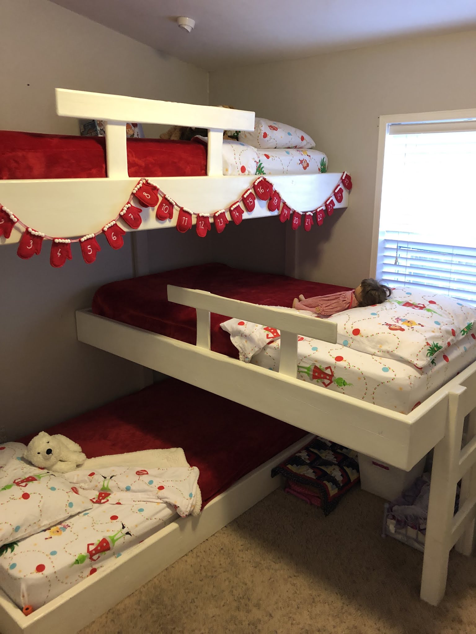 Life with Mack, Macy & Molly Triple Bunk Beds