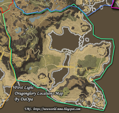 First Light dragonglory locations map