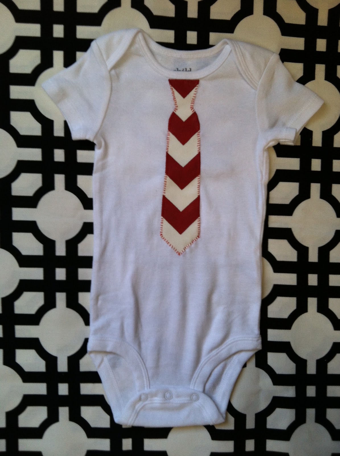 GraceAdkinsDesigns: Baby Onesie or body suit for baby boy with Red and ...