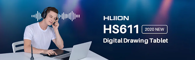 Huion HS611 Graphics Drawing Tablet Android Supported Pen Tablet Tilt Function 2020 Huion HS611 Graphics Drawing Tablet Android Supported Pen Tablet Tilt Function 2020