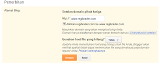 Mengalihkan Blogspot ke Custom Domain