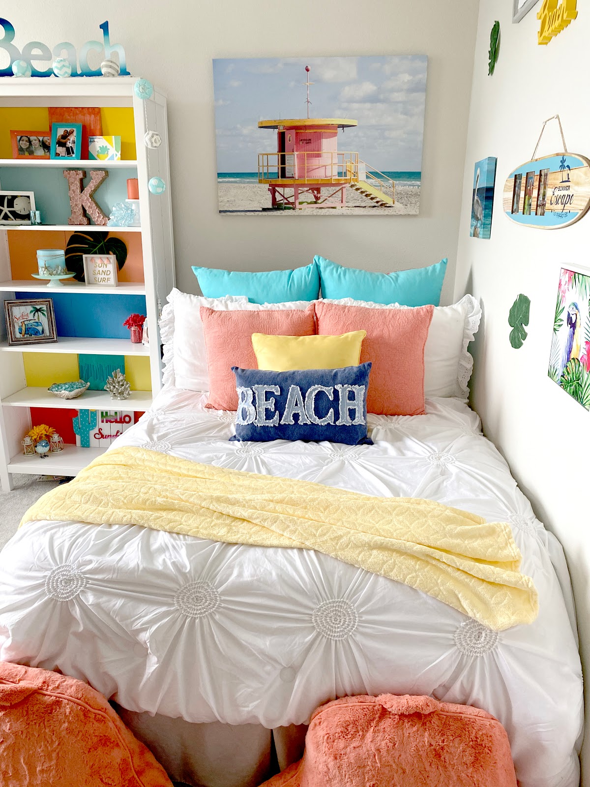 Teen Girl Beach Themed Bedroom Inspiration + Decorating Tips ...