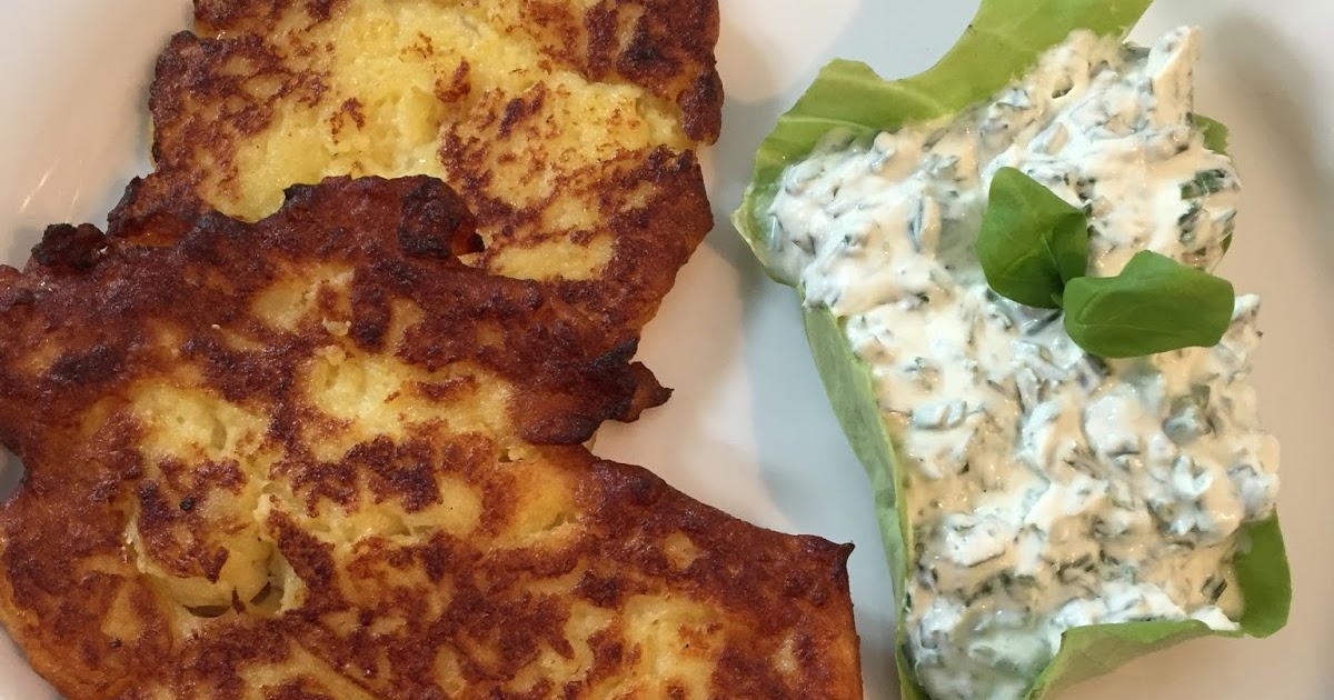 Claudia&amp;#39;s Küche: Kartoffelschnitzel mit Schnittlauchquark