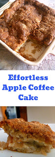 Effortless Apple Coffee Cake: An old-time coffee cake filled with cinnamonly tart apples and topped of with a delightful crumb topping. - Slice of Southern