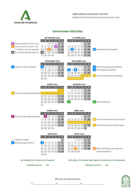 CALENDARIO ESCOLAR