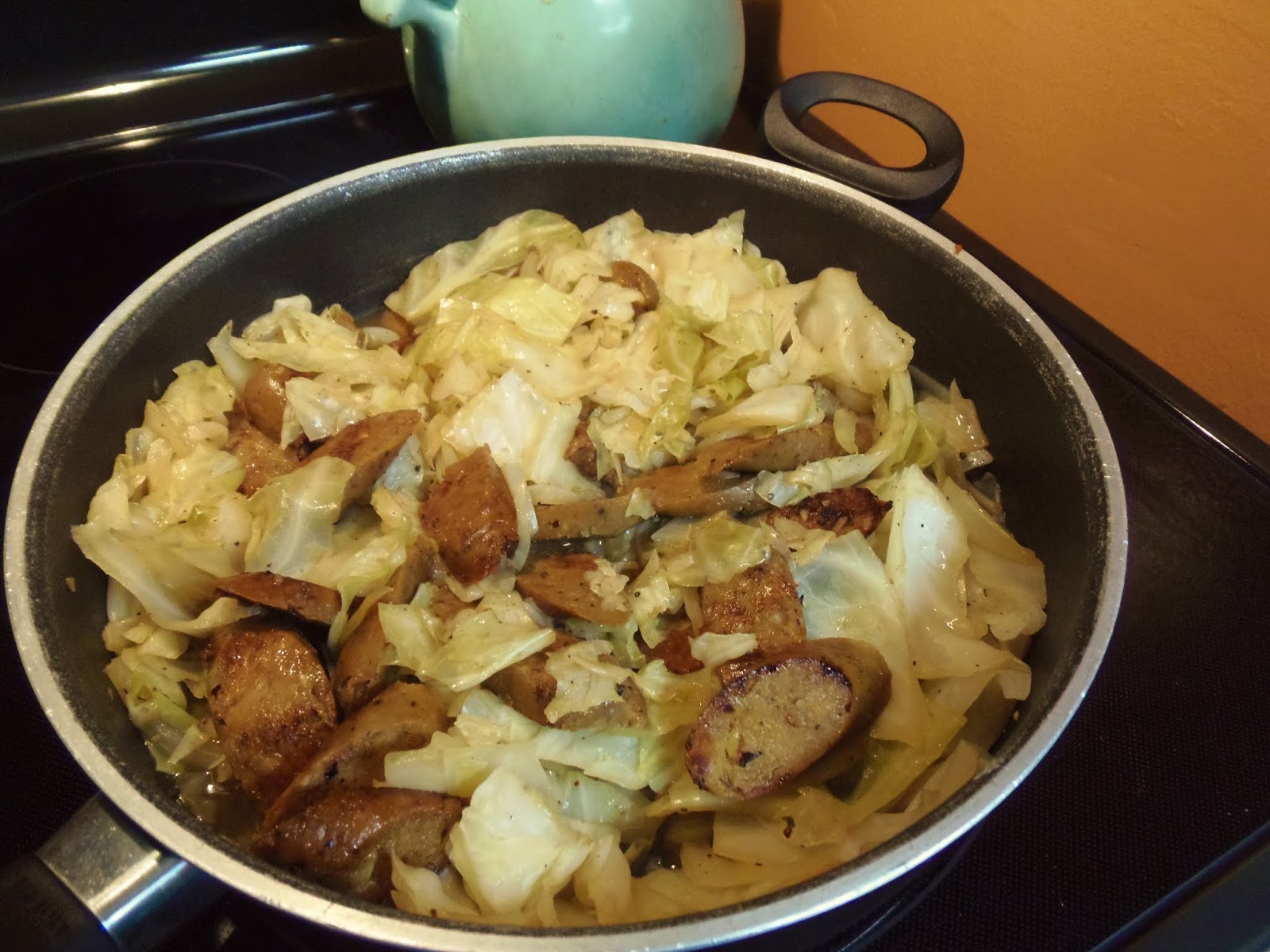 Glo's Kitchen Cabbage with Italian Sausage