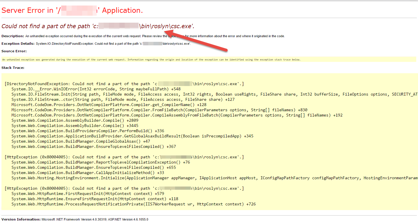 JCTech {{Logs}} Error after deployment Could not find a part of