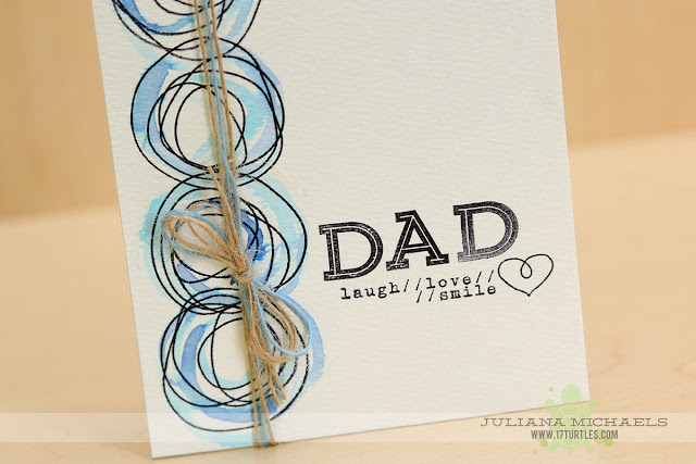 Dad Father's Day Card by Juliana Michaels featuring MFT Stamps, Elle's Studio Stamps and Distress Ink Watercoloring
