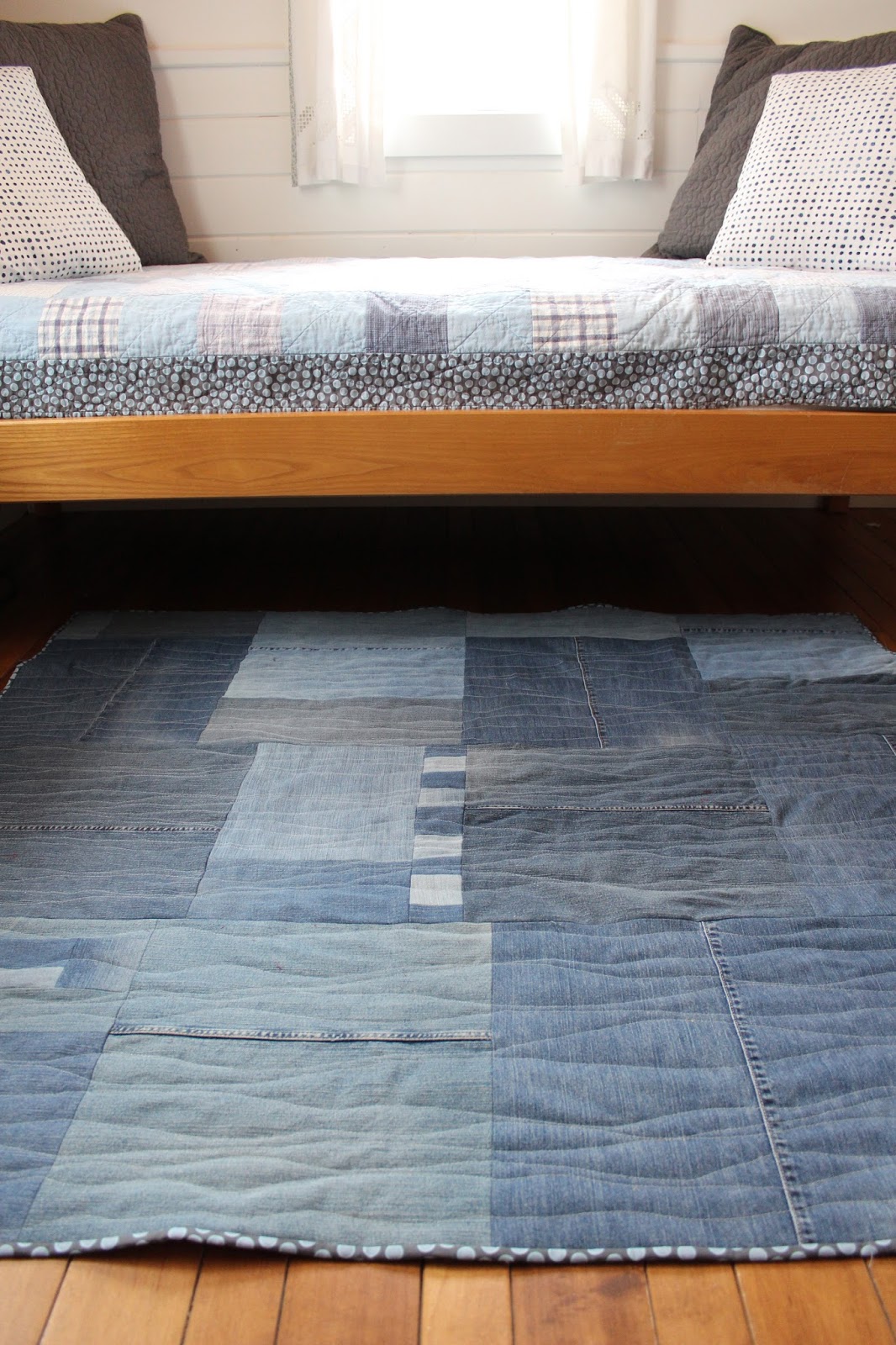 sew and sow life how to make a rug from repurposed jeans