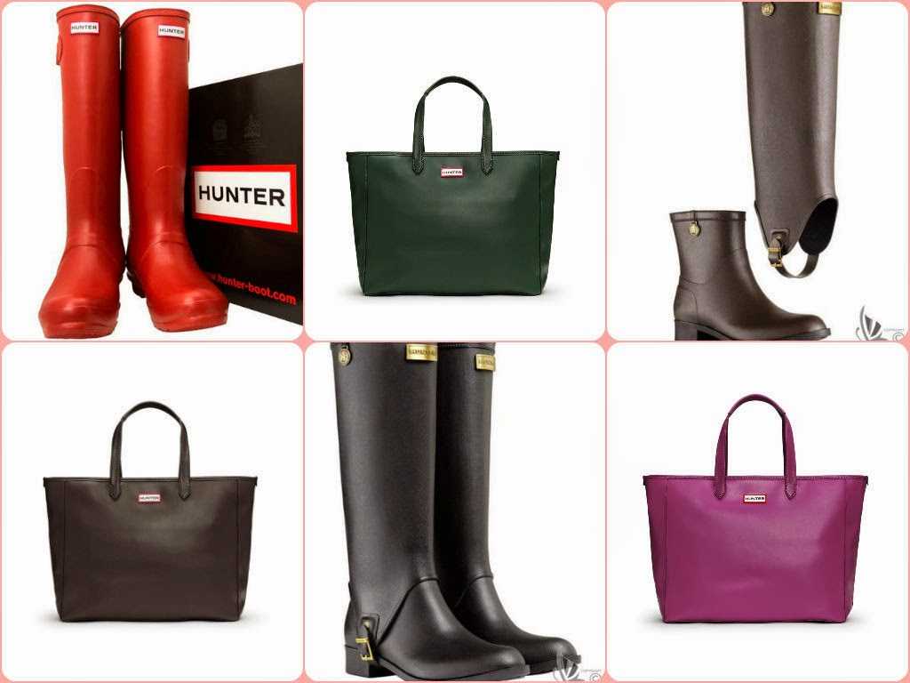 40's in Vogue Hunter boots & Hunter Bags