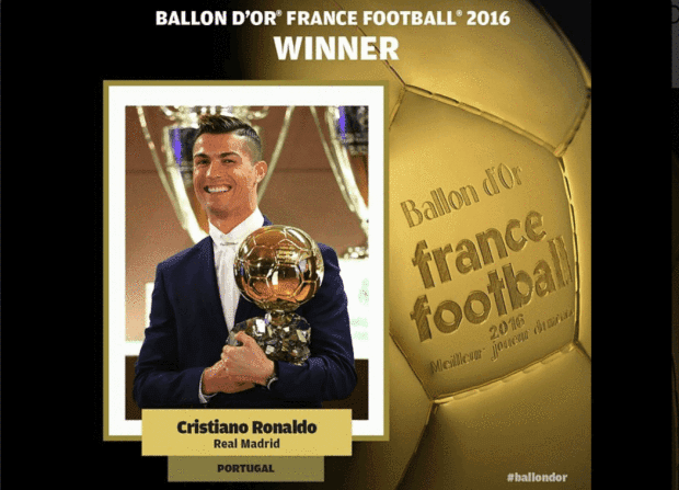 VIDEO: Ronaldo Mshindi wa Ballon d’Or 2016, Takwimu zake Kwa Mwaka 2016