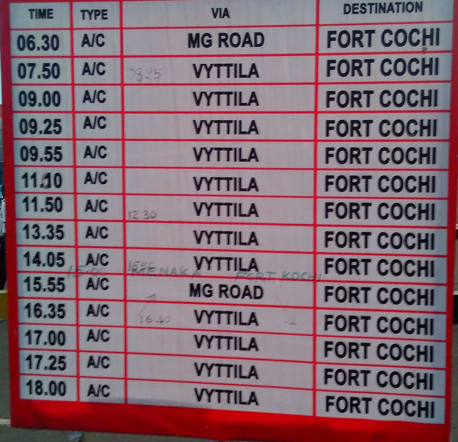 Cochin Airport To City Bus Timings And Other Budget Options