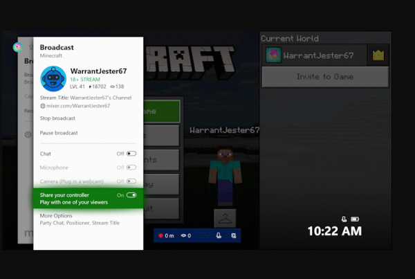Comparte el mando de Xbox One en Mixer