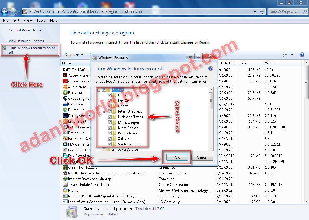 How to Enable Windows 7 Default Games Complete Guide