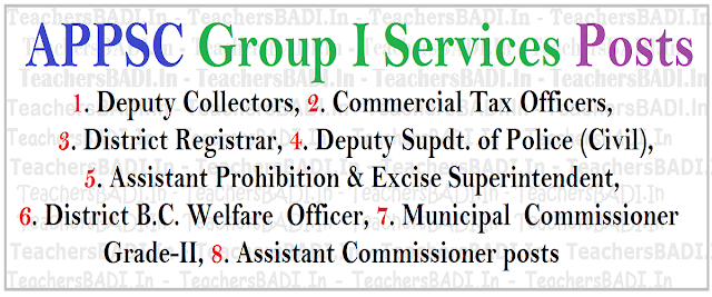 APPSC Group I Posts Recruitment 2017 | Apply online APPSC Group I Posts,hall tickets,results, online application form