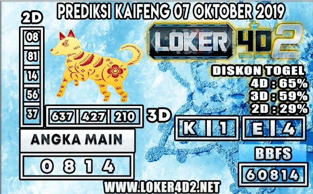 PREDIKSI TOGEL KAIFENG POOLS LOKER4D2 07 OKTOBER 2019