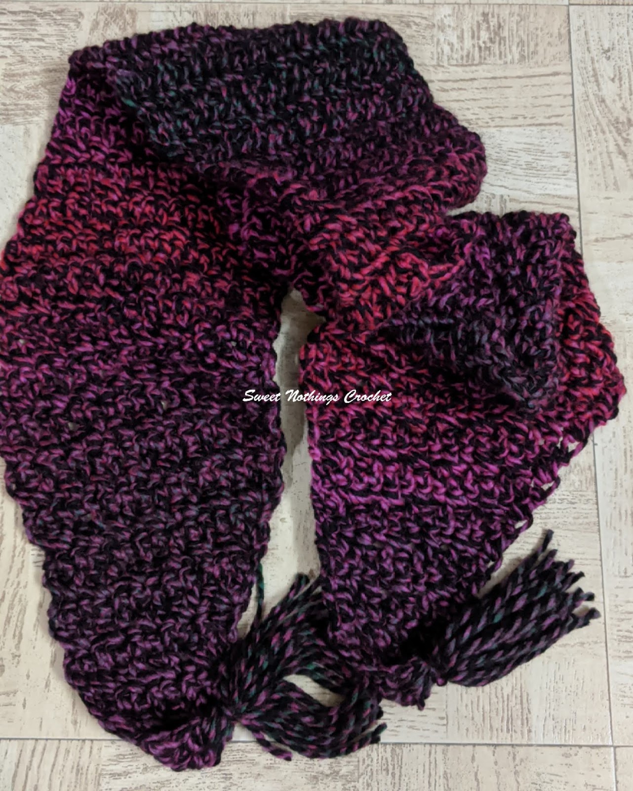 Sweet Nothings Crochet: ZEBRA SCARF