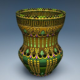 Painted pottery vessel