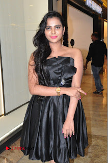 Actress Manasa Himavarsha Pictures in Black Short Dress at The Great Hydrerabad Life Style EXPO II  0018