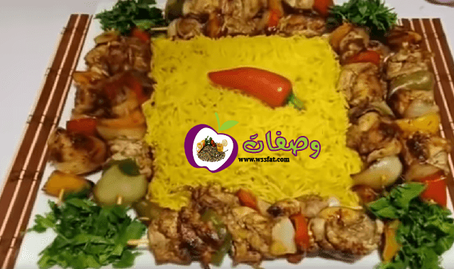 الشيش طاووق المشوي والارز البسمتي المبهر فاطمه ابو حاتي