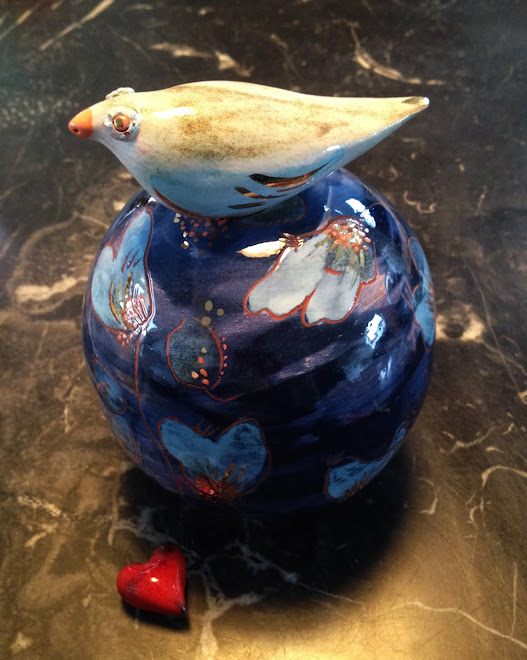 " Petit vase à oiseau "