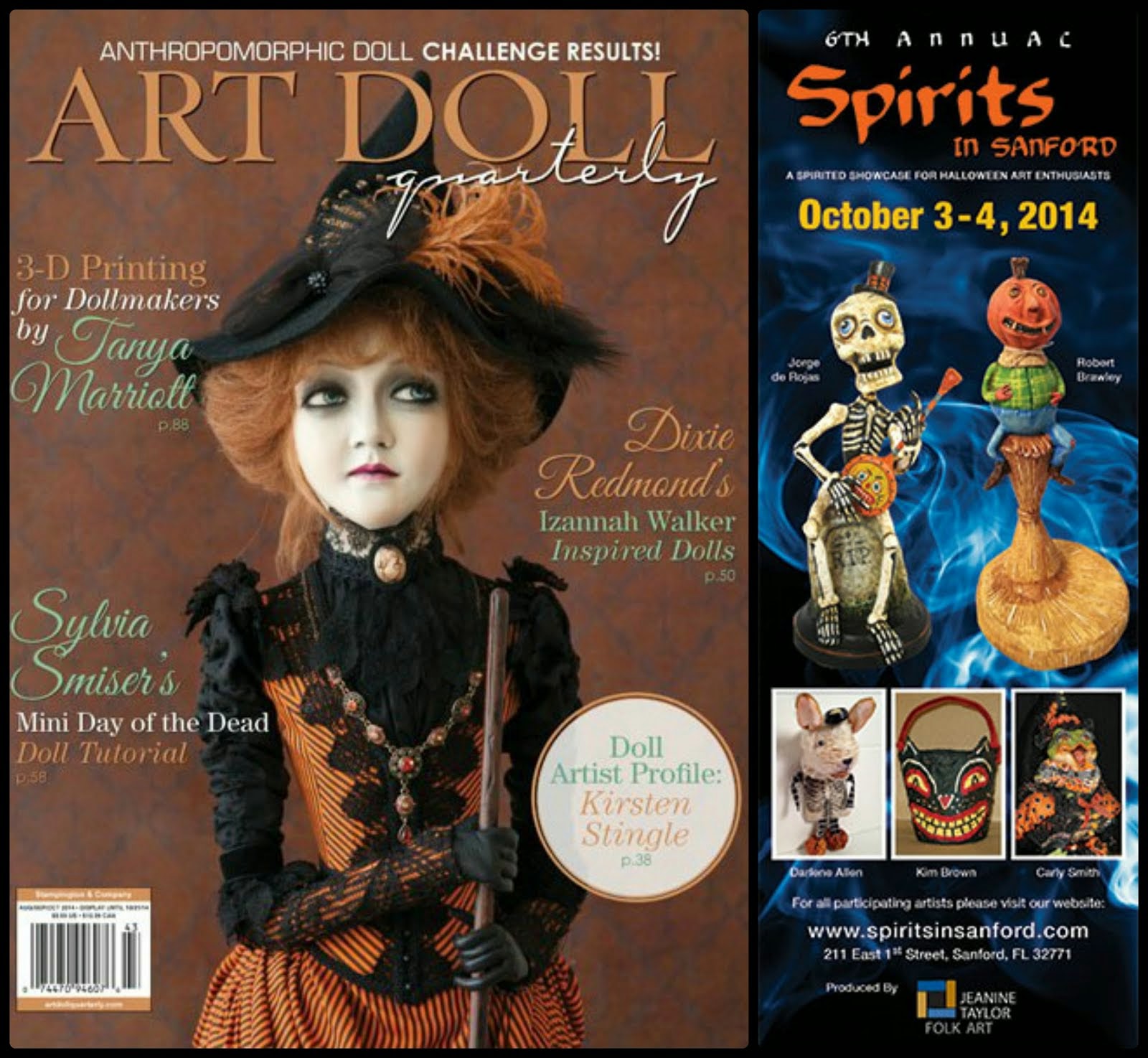 2014 Art Doll Quarterly Spirits in Sanford Ad